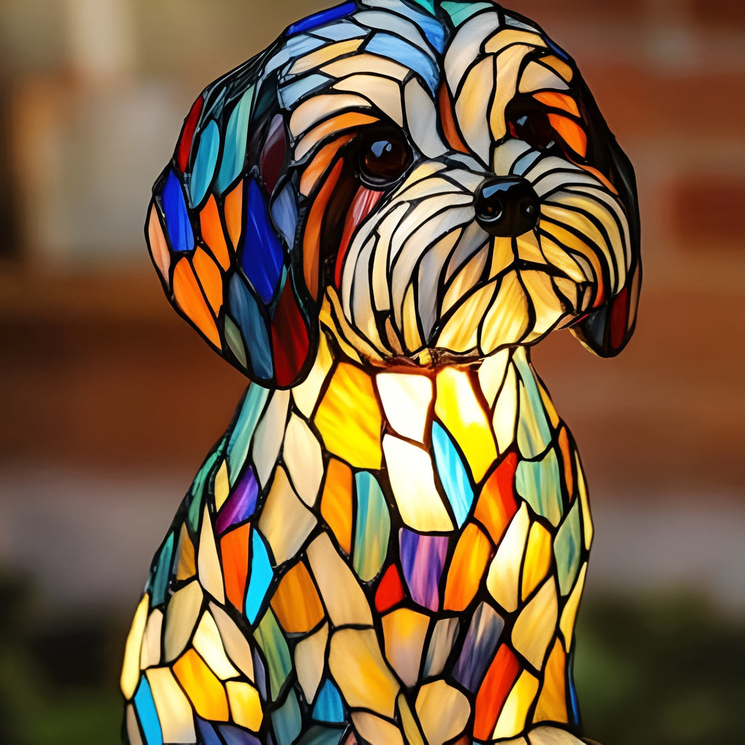 Papouille | Colorful dog lamp