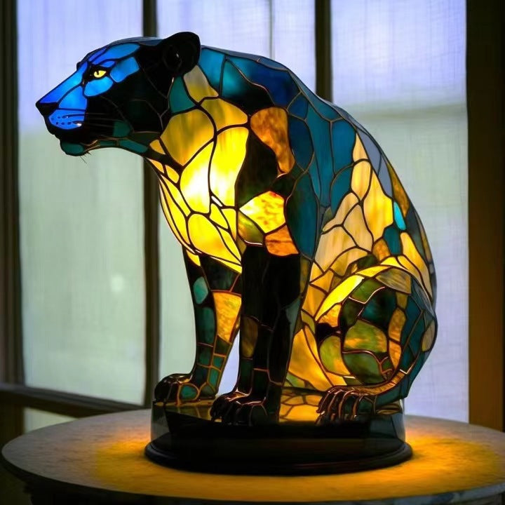 Fauve | Colorful panther lamp
