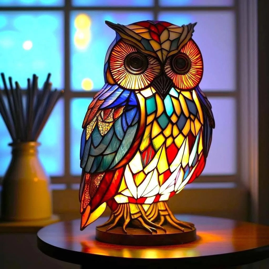 Merlin | Colorful owl lamp