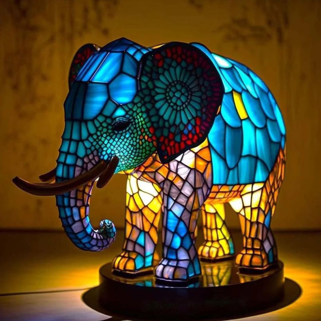Rajah | Colorful Elephant Lamp