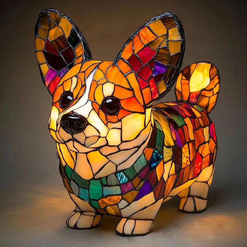 Ace - Corgi Glittering Lamp
